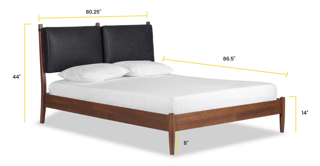 Truro Bed with Leather Cushions