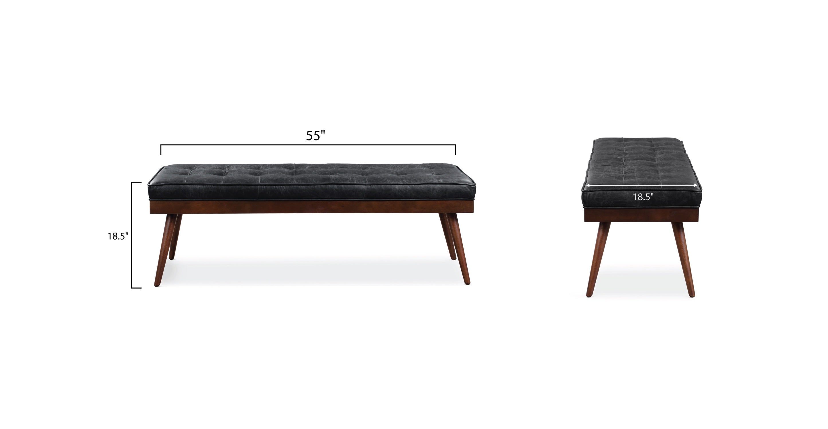 Luca Leather Bench