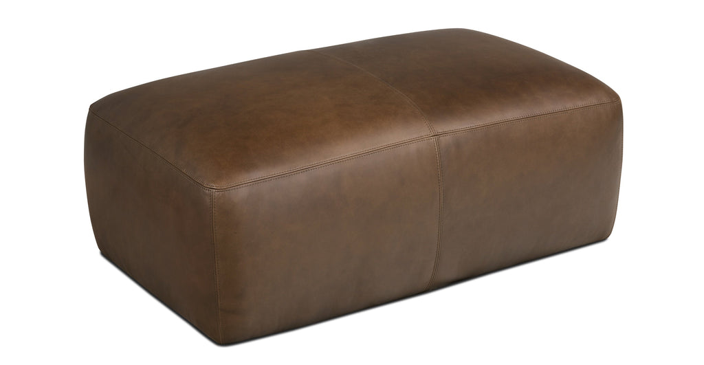 Denver Leather Ottoman