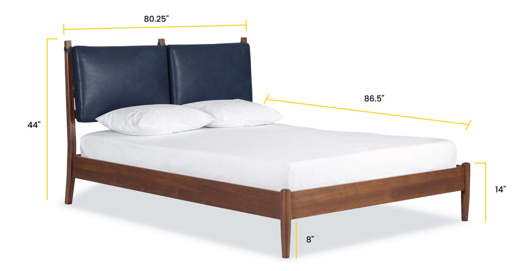 Truro Bed with Leather Cushions