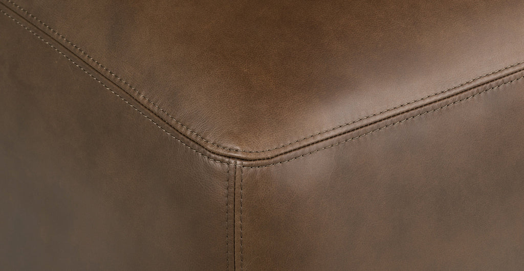 Denver Leather Ottoman