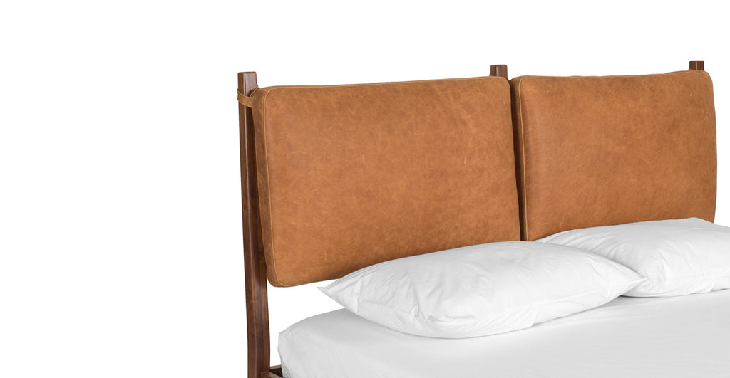 Truro Bed with Leather Cushions
