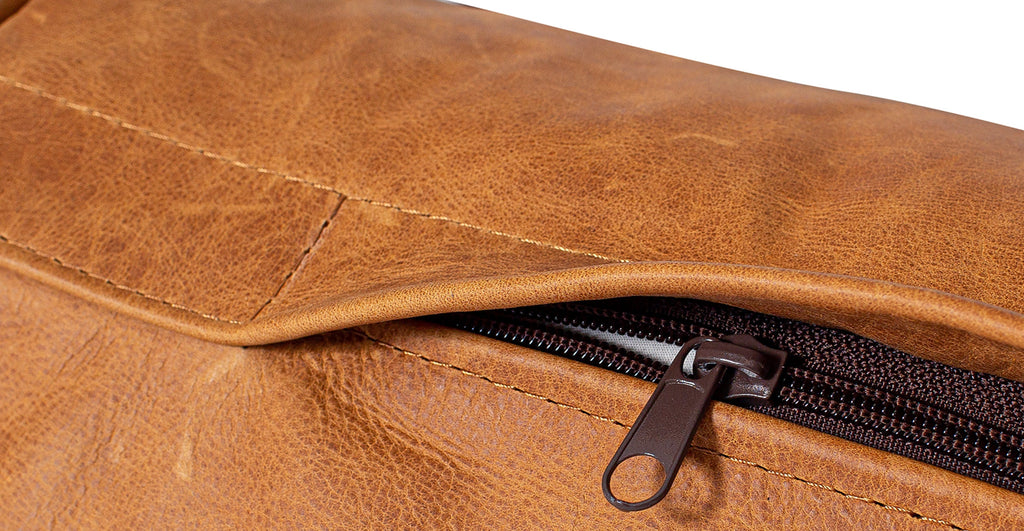 Napa Leather Bolster Pillow Set