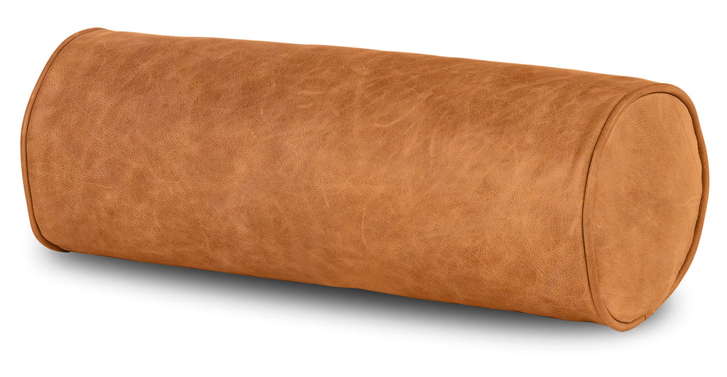 Napa Leather Bolster Pillow Set
