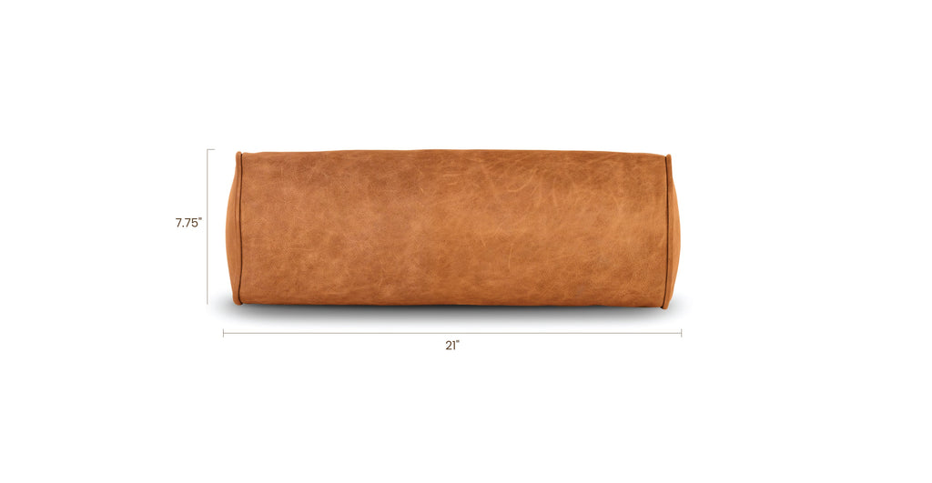 Napa Leather Bolster Pillow Set