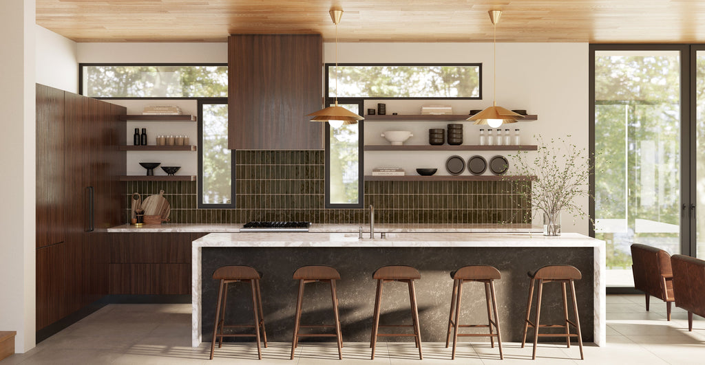 Notello Leather Counter Stool