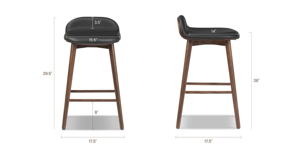 Notello Leather Counter Stool