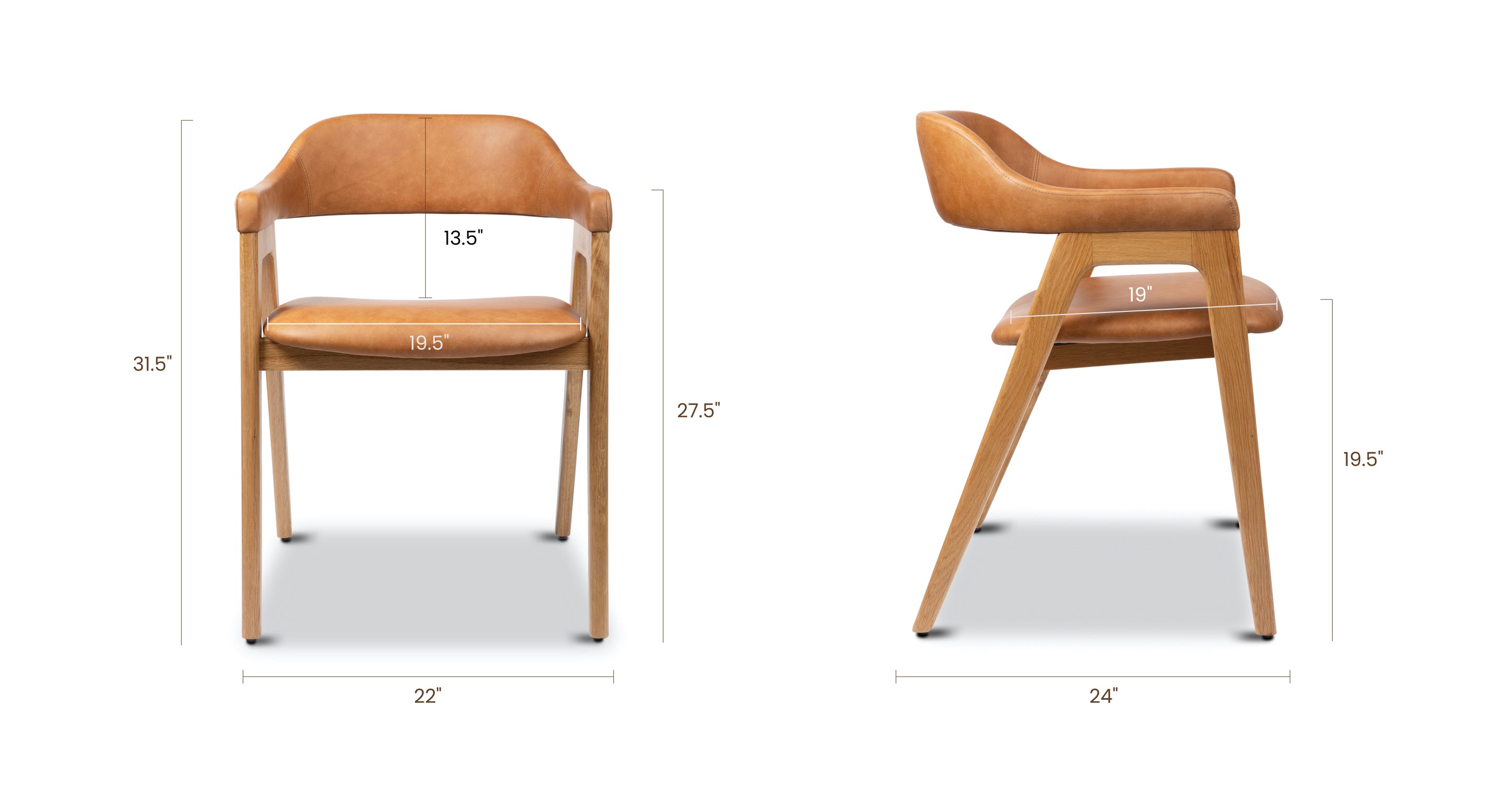 Lando Leather Dining Chair