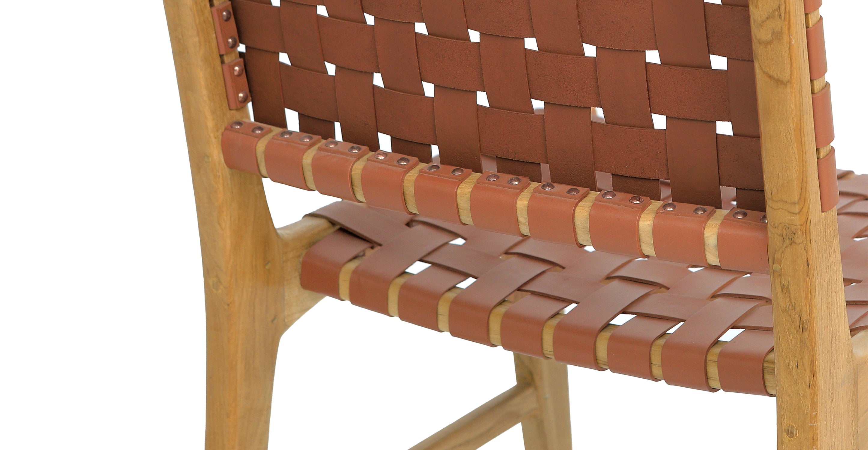 Banda Teak & Leather Dining Chair