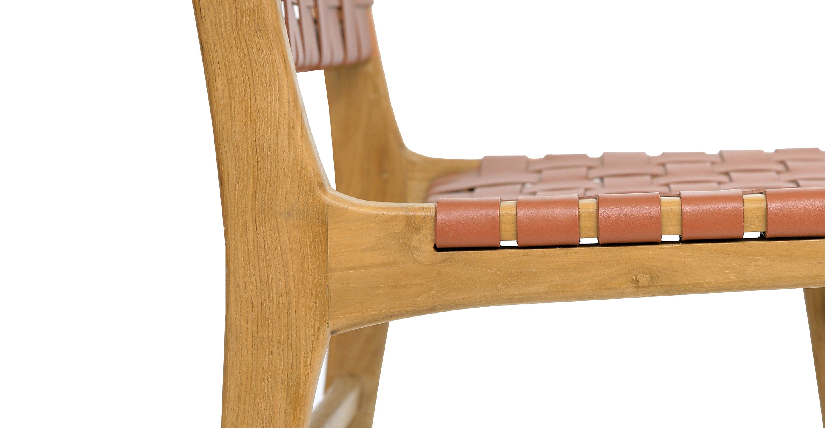 Banda Teak & Leather Dining Chair