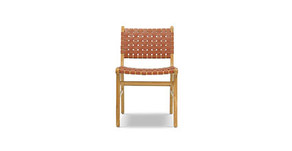 Banda Teak & Leather Dining Chair
