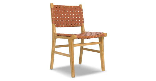 Banda Teak & Leather Dining Chair