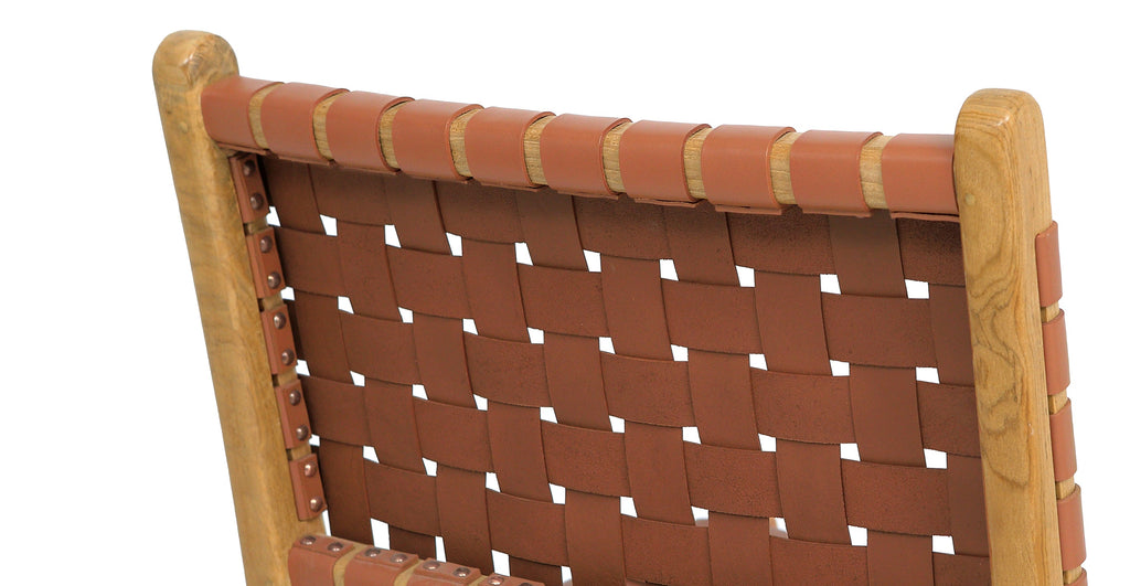 Banda Teak & Leather Dining Chair