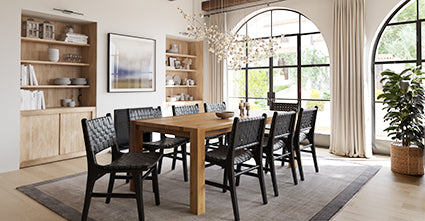 Banda Teak & Leather Dining Chair