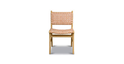 Banda Teak & Leather Dining Chair