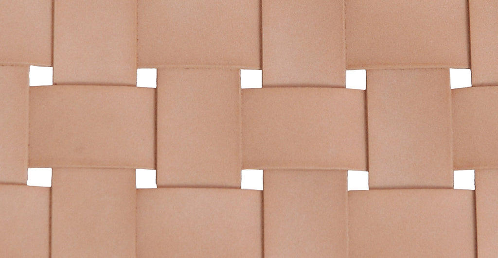 Banda Teak & Woven Leather Counter Height Stool