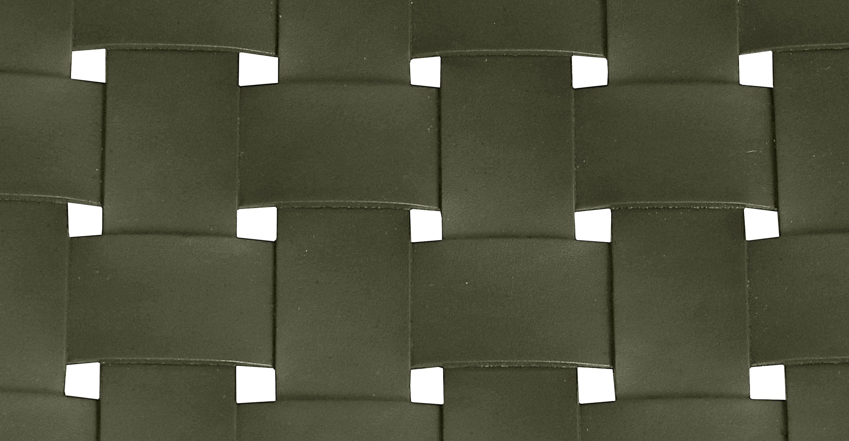 Banda Teak & Woven Leather Counter Height Stool