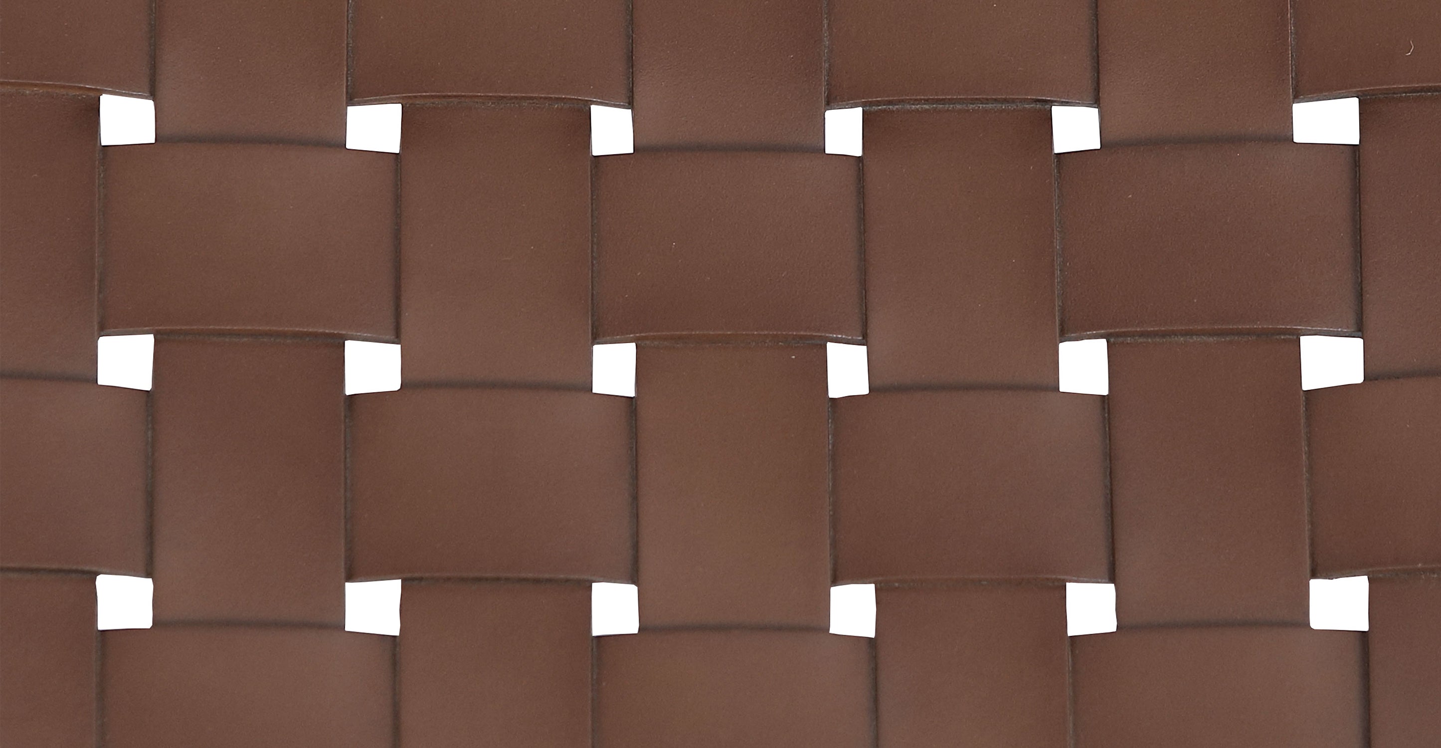 Banda Teak & Woven Leather Counter Height Stool