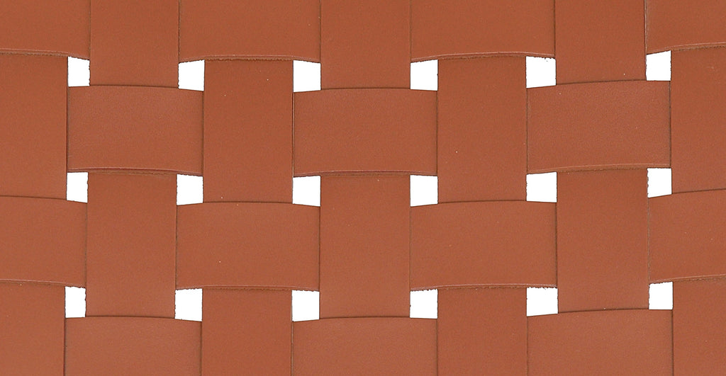 Banda Teak & Woven Leather Counter Height Stool