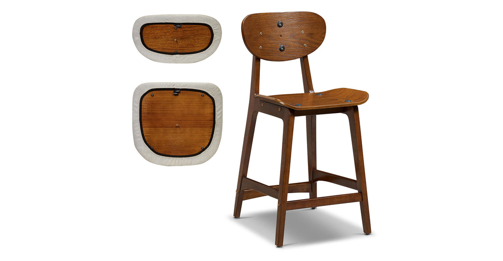 Finnley Counter Stool with Removable  / Washable Covers