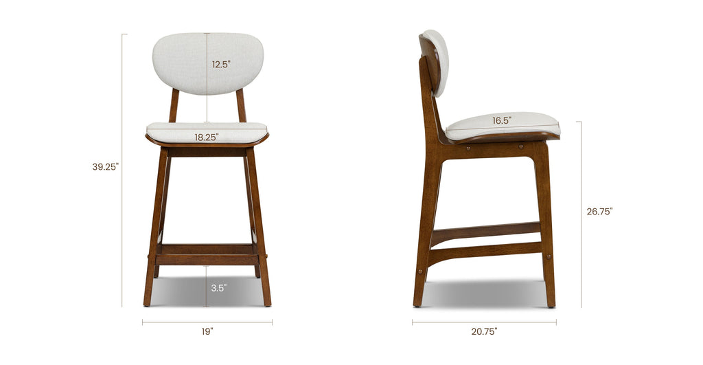 Finnley Counter Stool with Removable  / Washable Covers