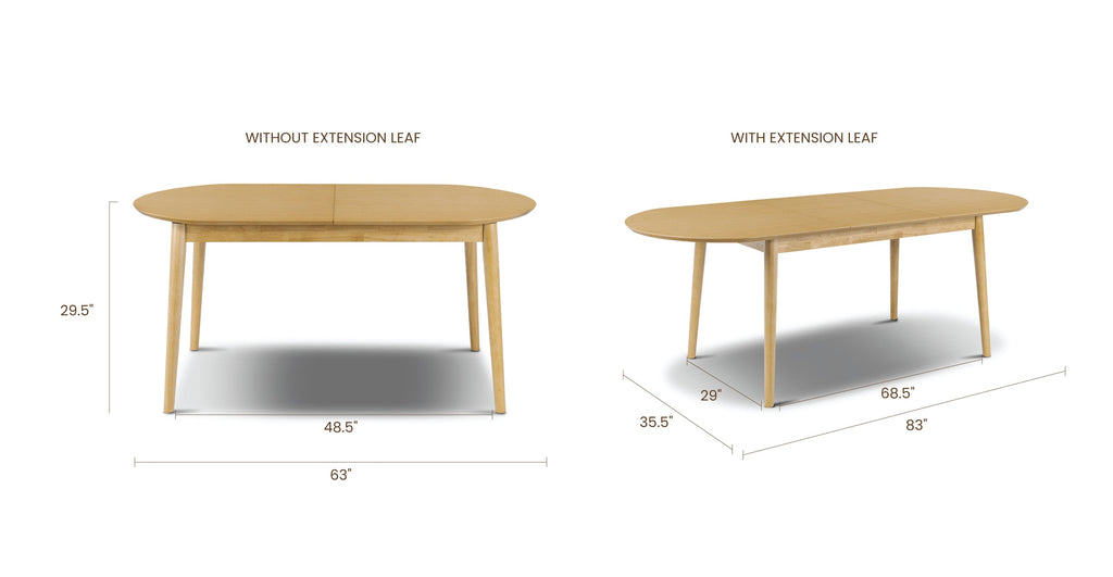 Svalbard Extendable Dining Table (63-82.5)