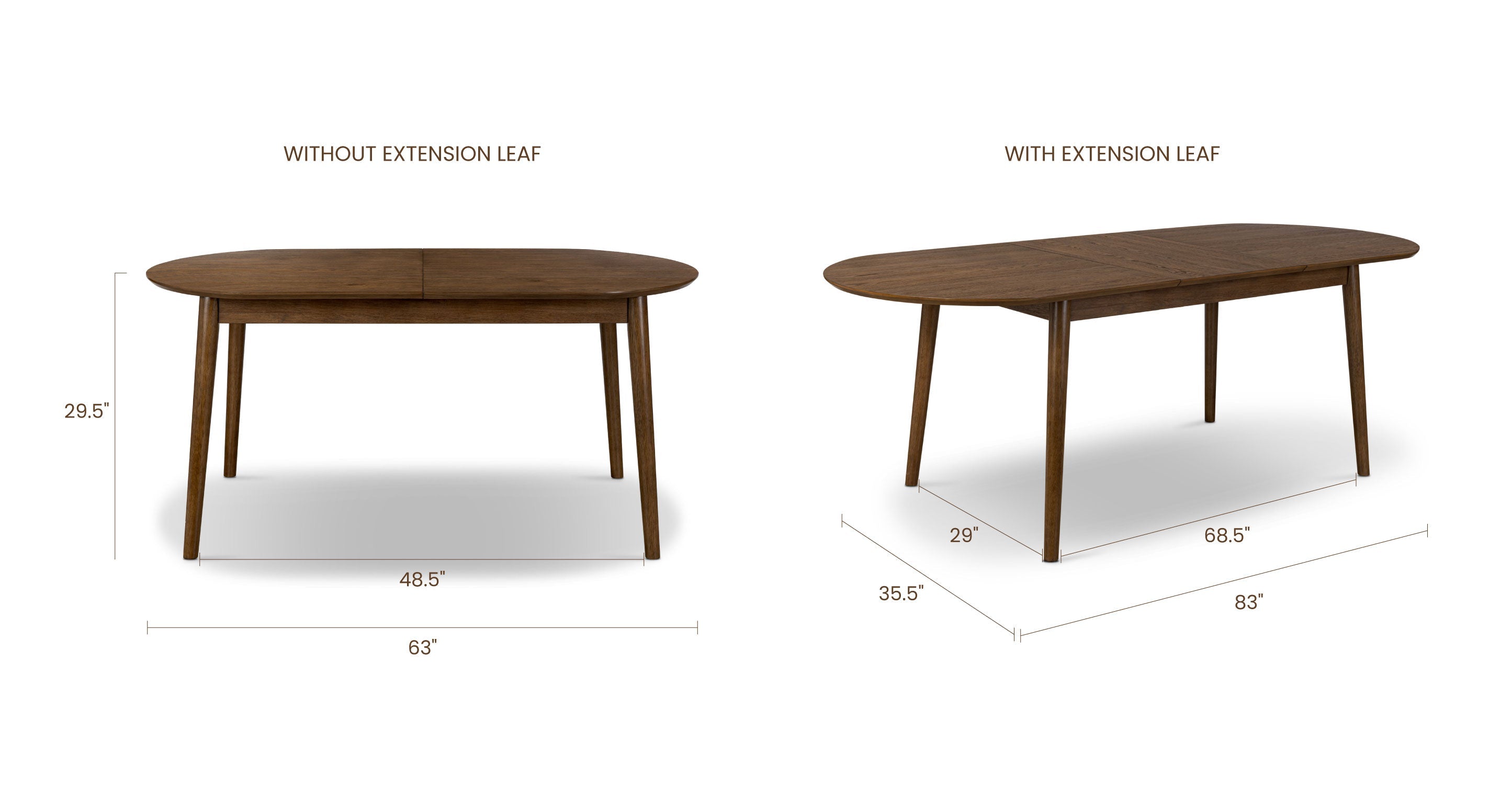 Svalbard Extendable Dining Table (63-82.5)