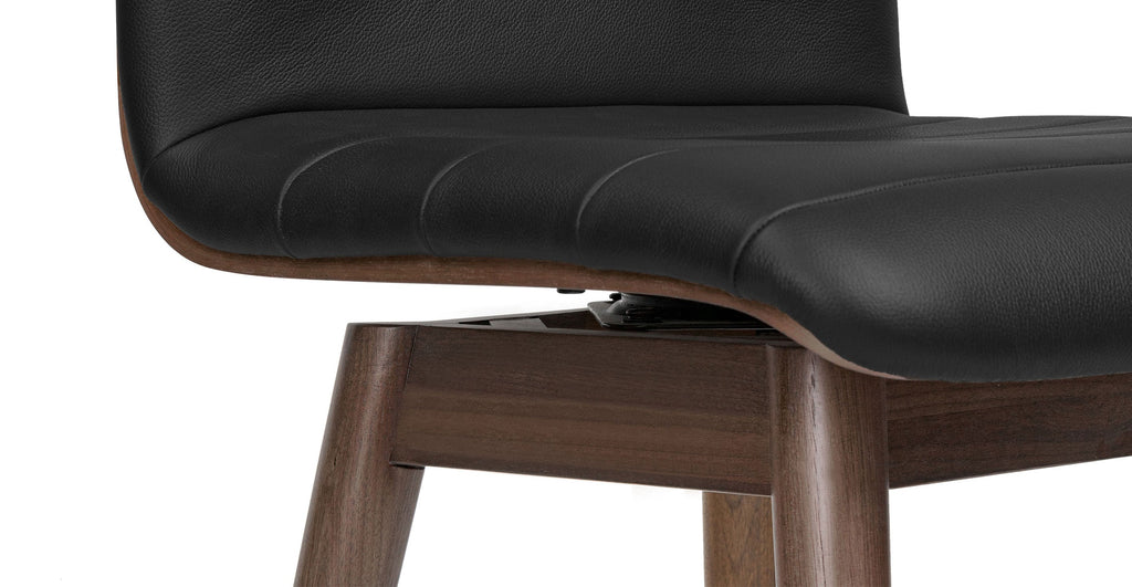 Bassano Leather Swivel Counter Stool