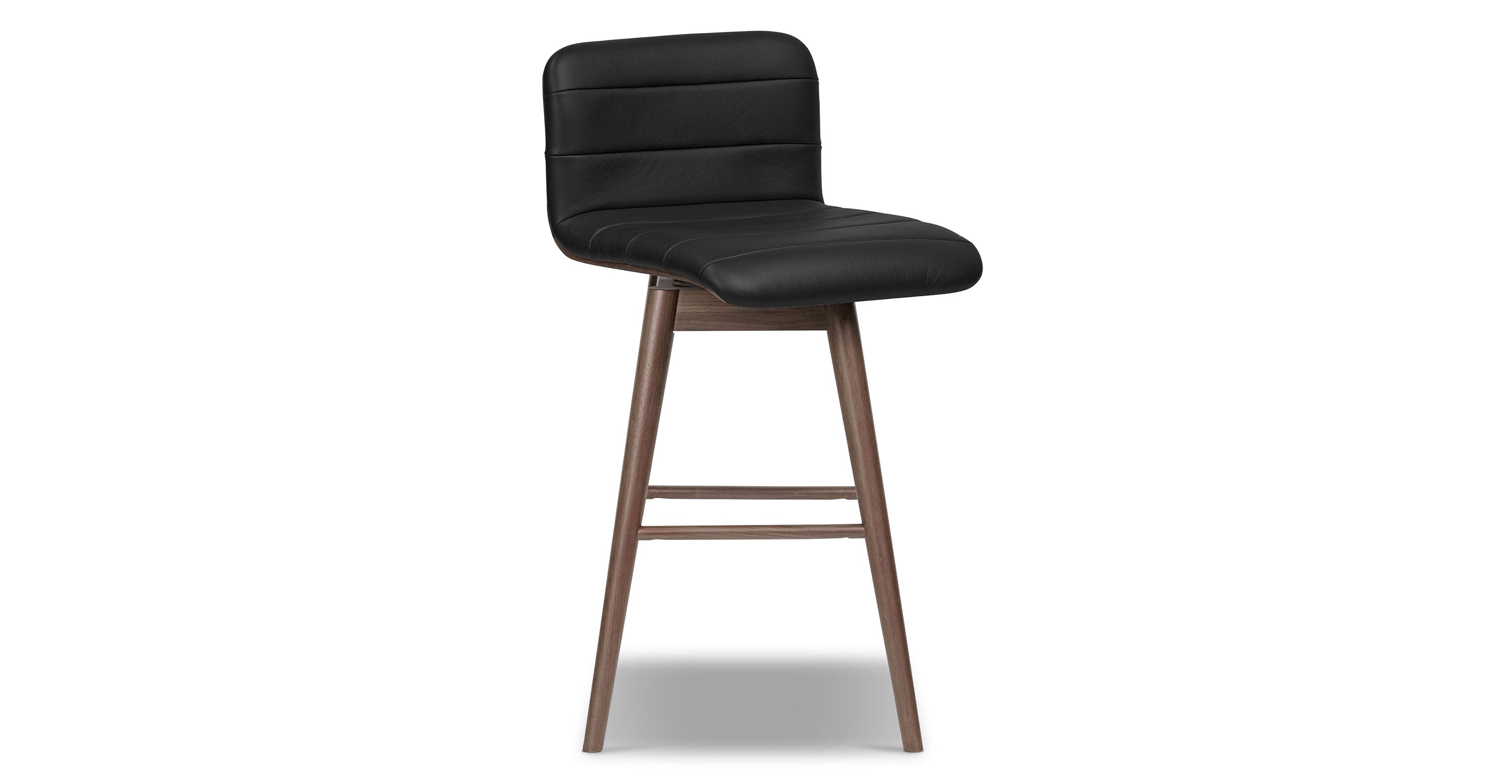Bassano Leather Swivel Counter Stool