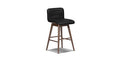 Bassano Leather Swivel Counter Stool