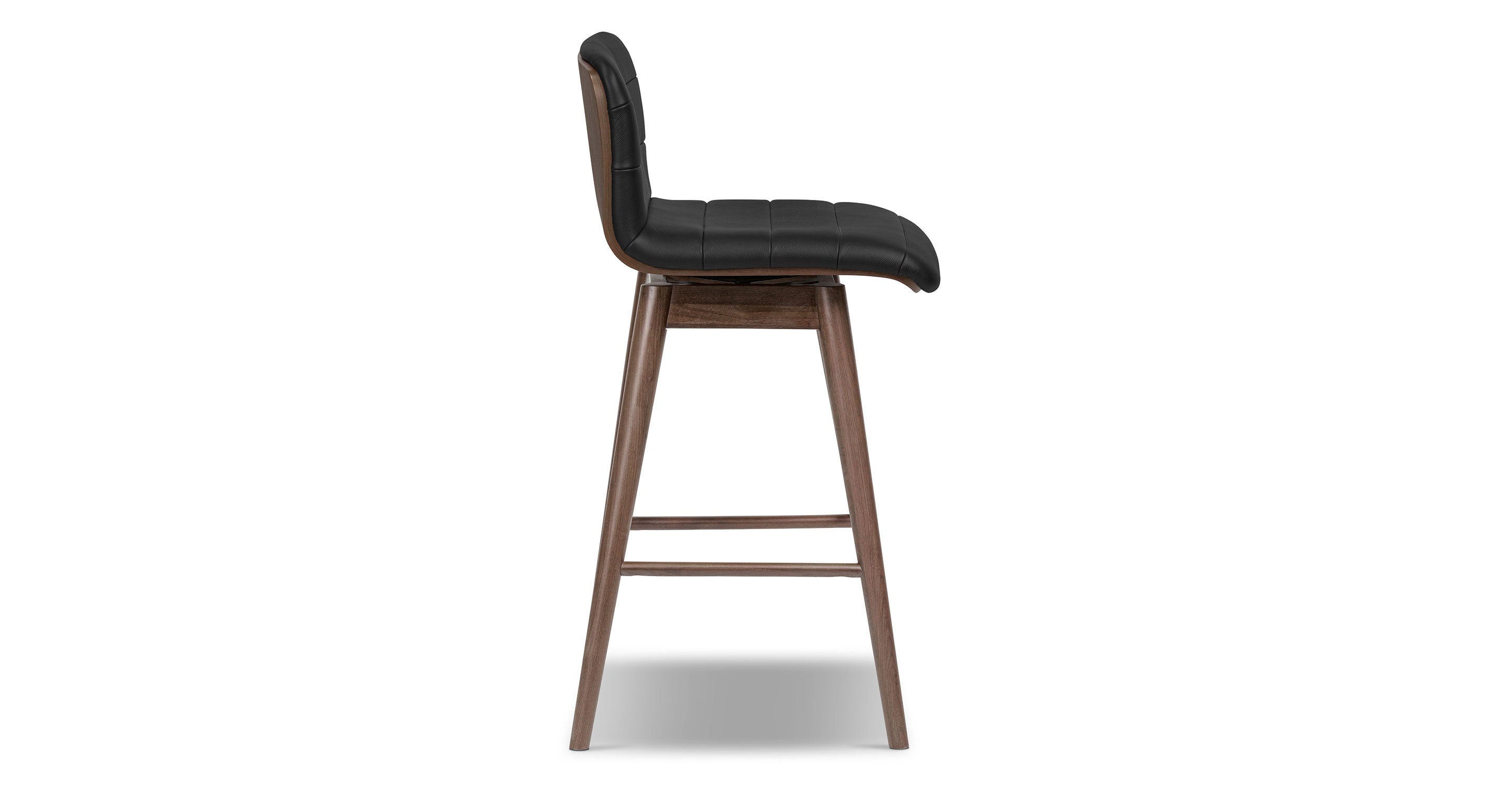 Bassano Leather Swivel Counter Stool