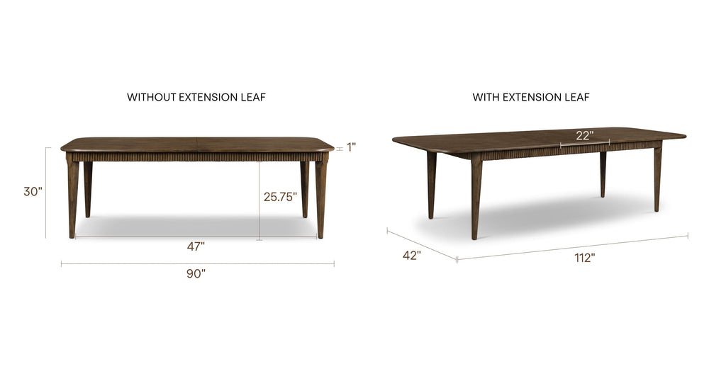 Deja Extension Dining Table (90 - 112)