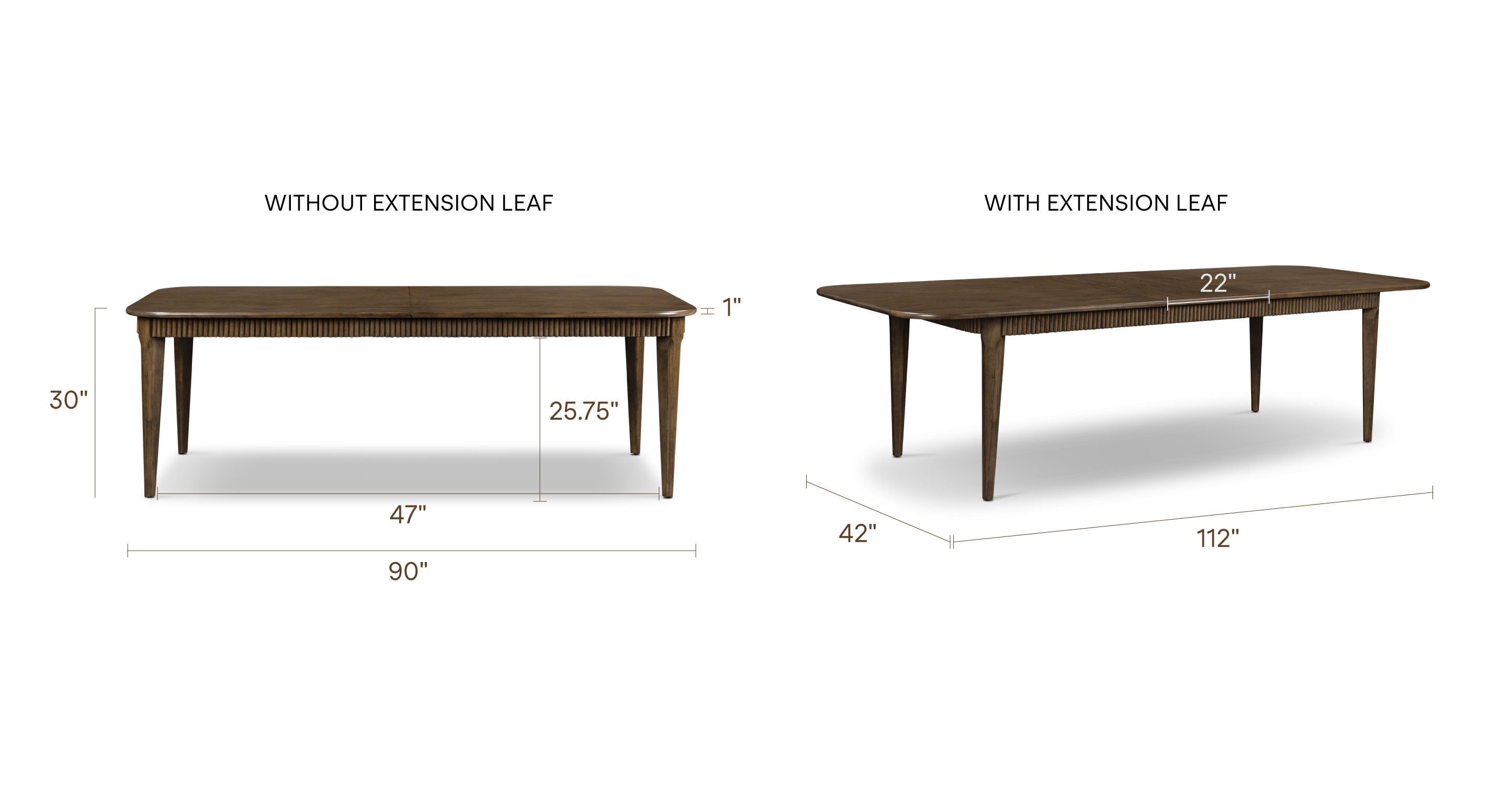 Deja Extension Dining Table (90 - 112)