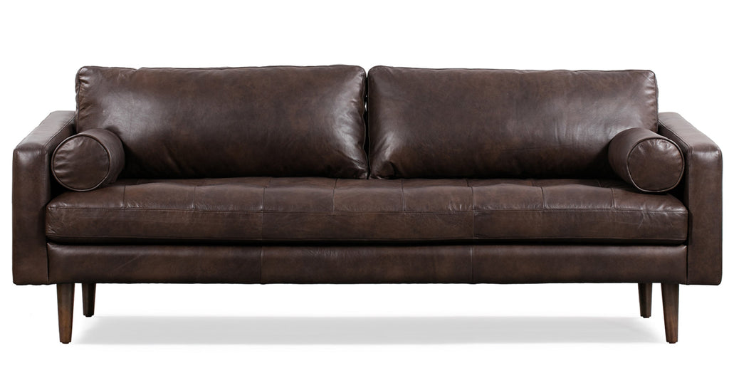 Napa Leather Sofa 88.5”