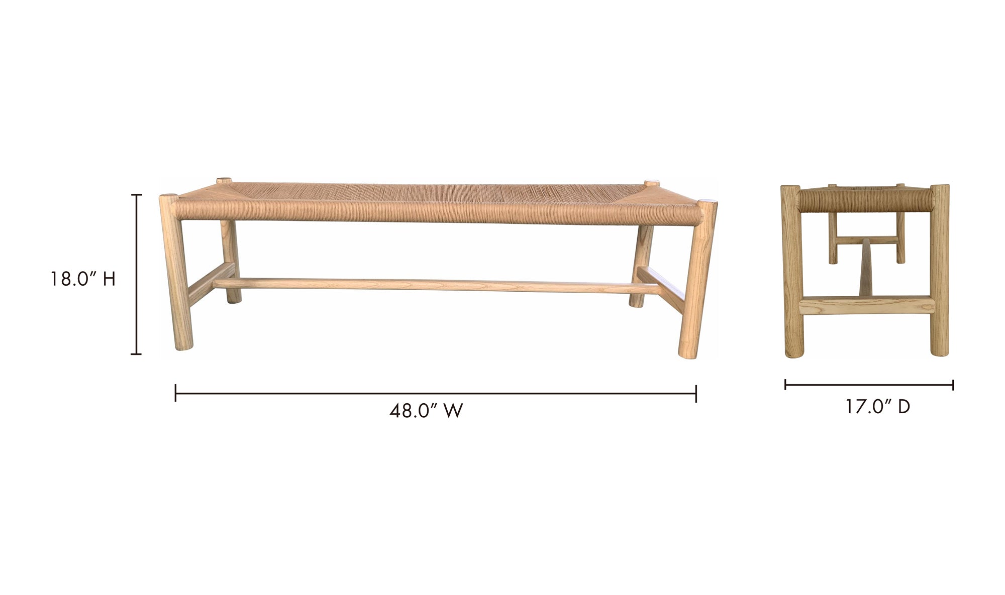 Hawthorn Small Bench