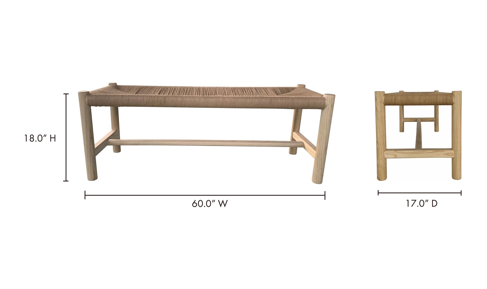Hawthorn Large Bench