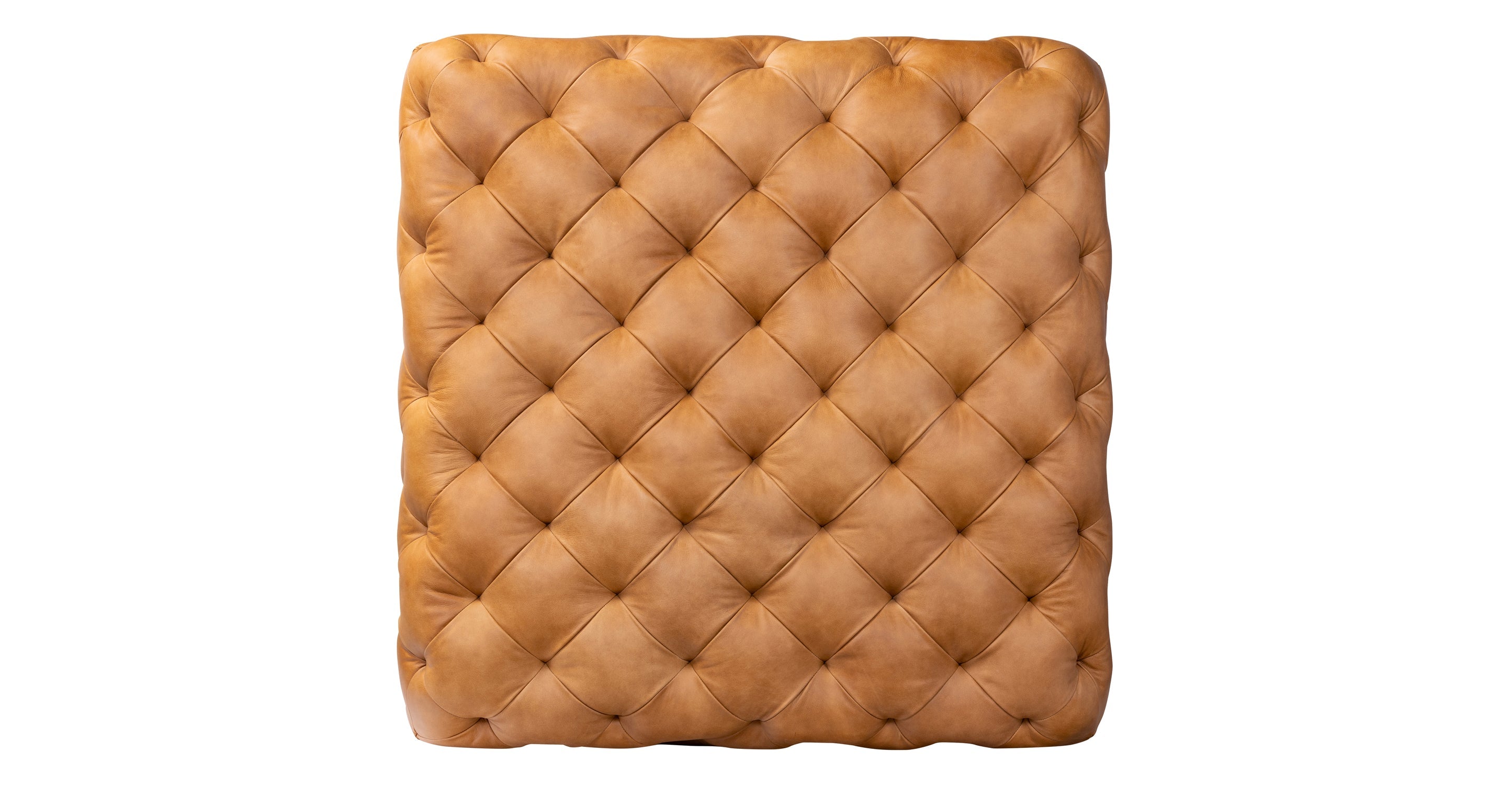 Turin Ottoman with Wood Legs