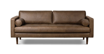 Napa Leather Sofa 88.5”