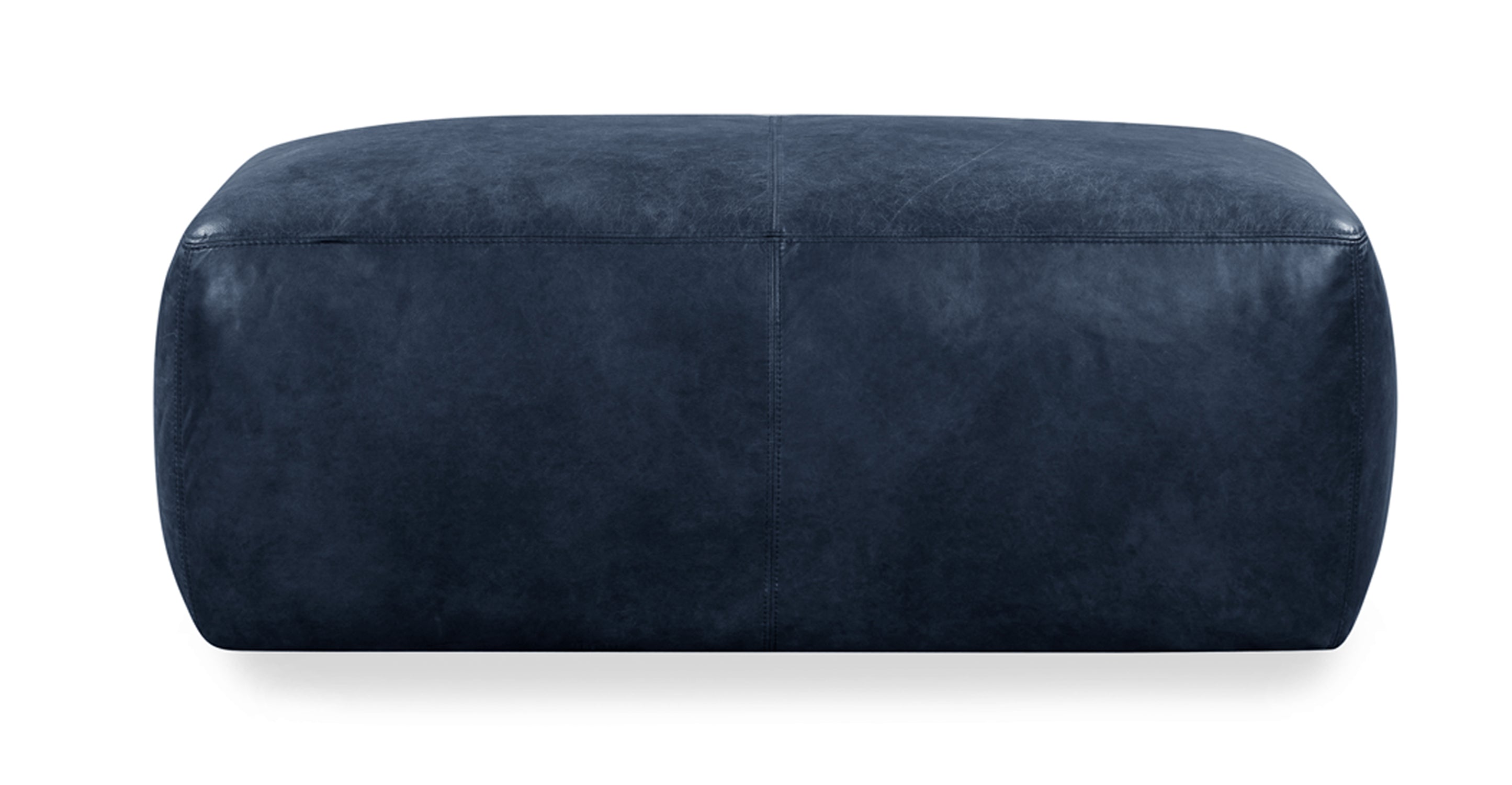 Denver Leather Ottoman