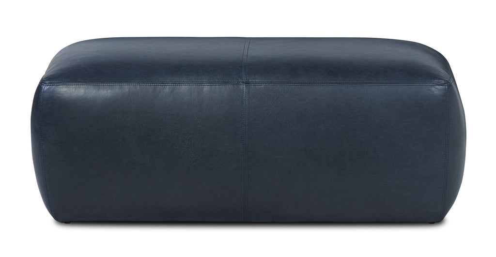 Denver Leather Ottoman
