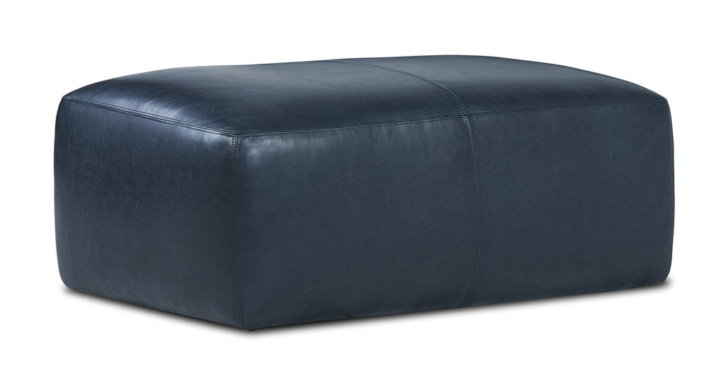 Denver Leather Ottoman