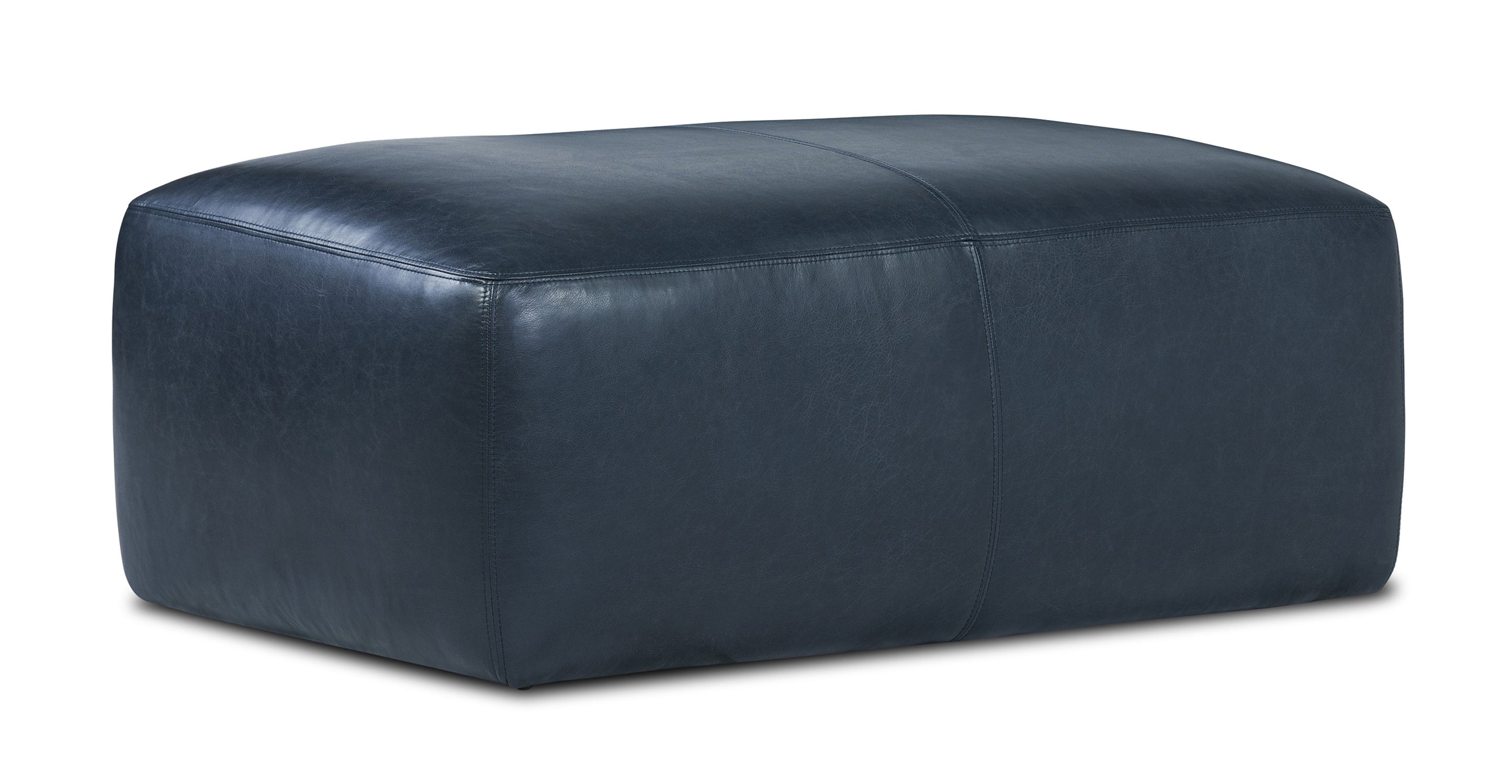 Denver Leather Ottoman