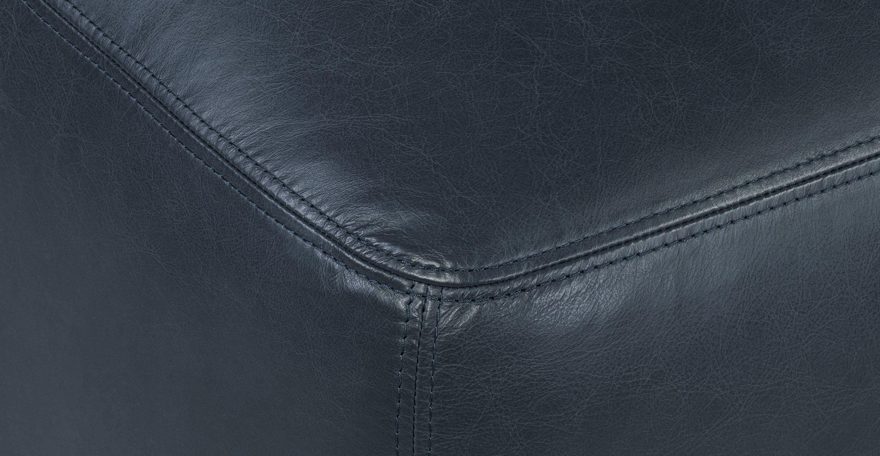 Denver Leather Ottoman