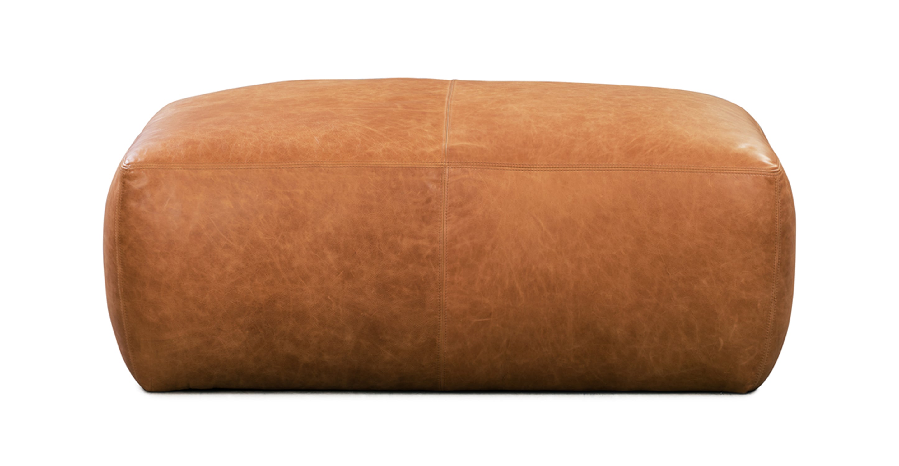 Denver Leather Ottoman