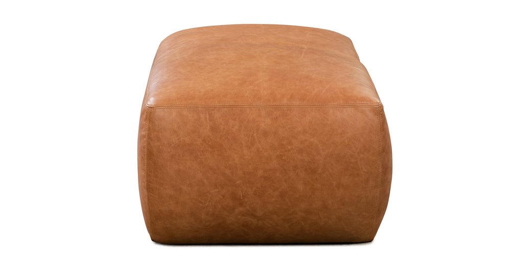 Denver Leather Ottoman