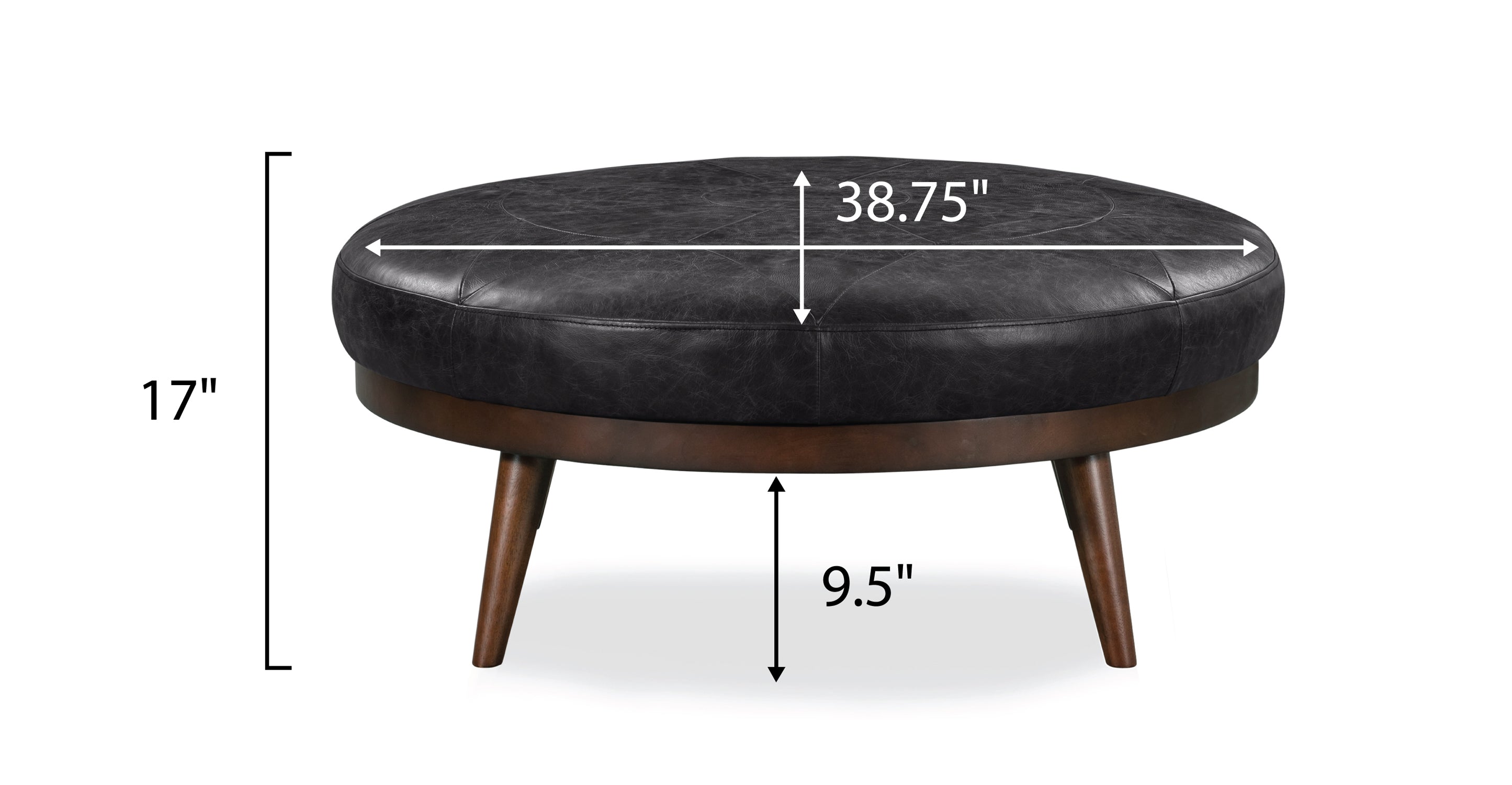 Gio Leather Ottoman