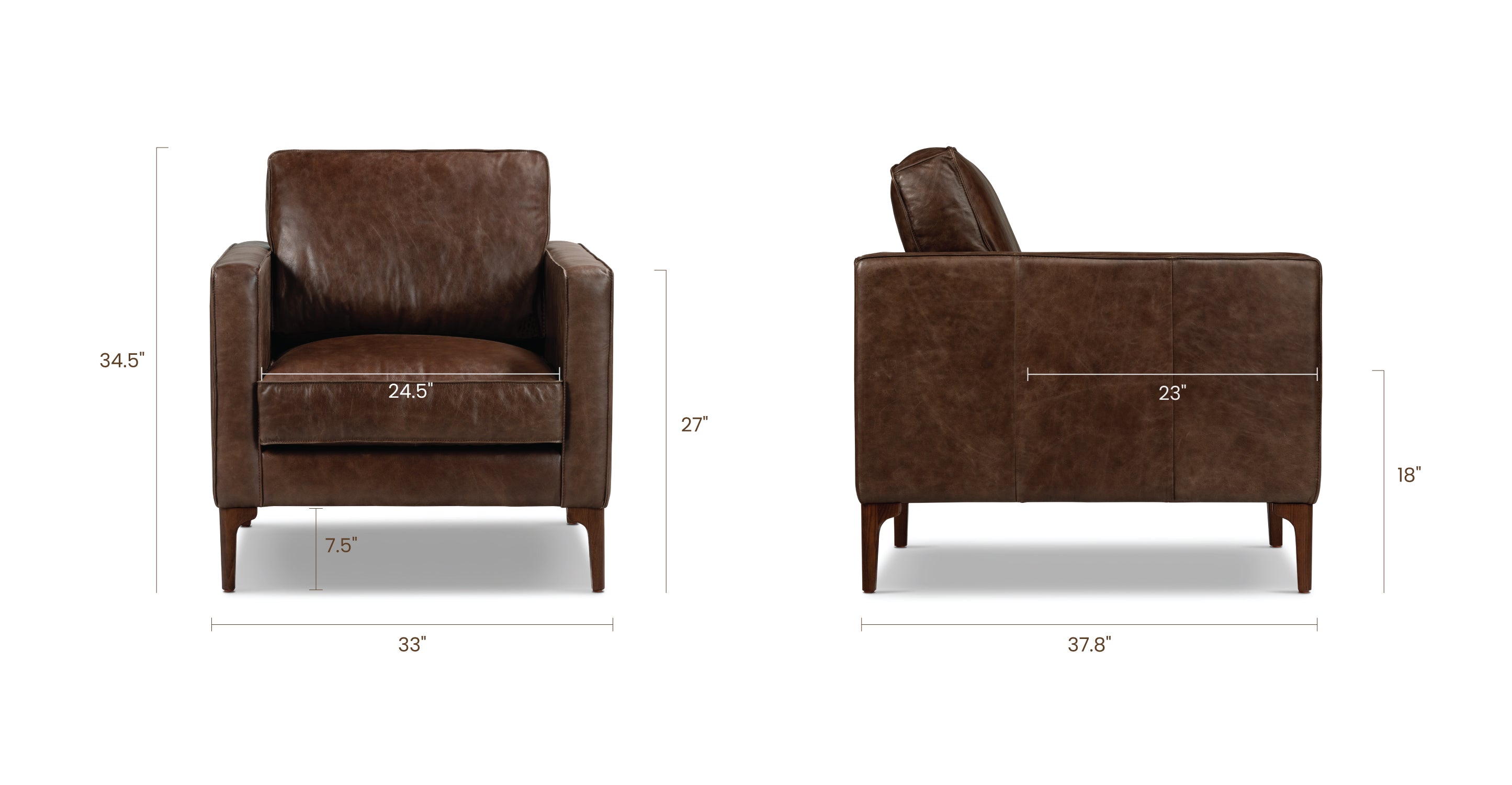 Mateo Leather Lounge Chair