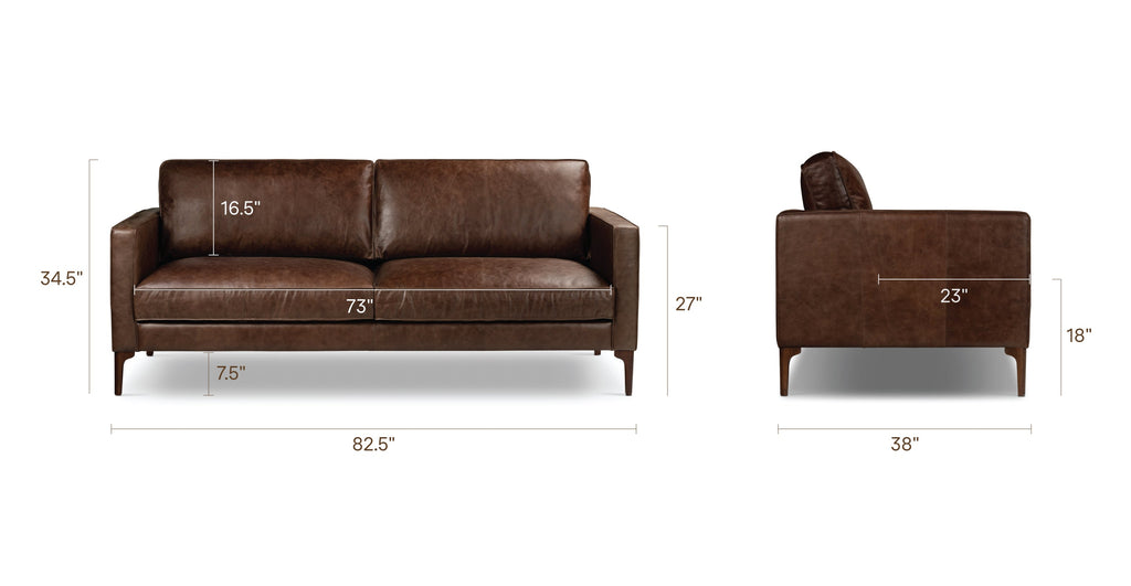 Mateo Leather Sofa
