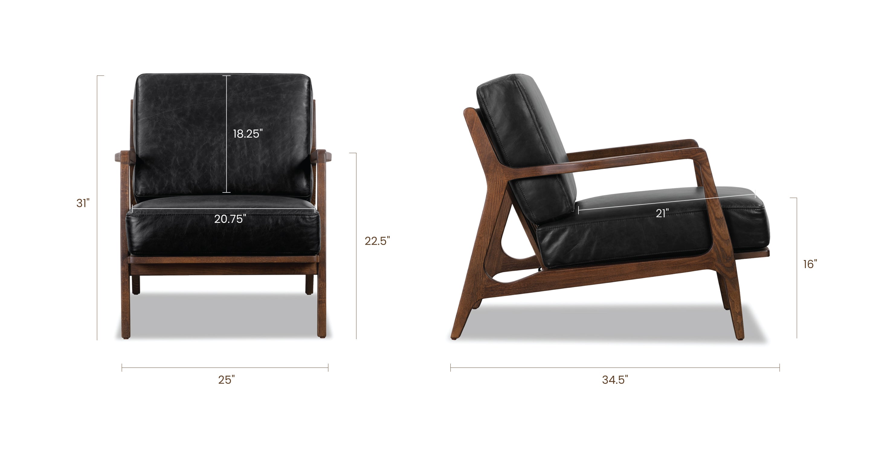 Verity Leather Lounge Chair