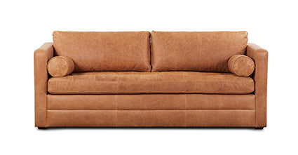 Napa 82 Leather Pull-Out Convertible Sleeper Sofa